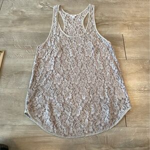WILFRED Lace Top Aritzia‎ Size XS Racerback Light Summer